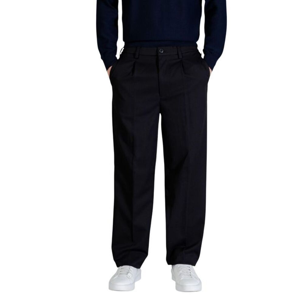 Only & Sons Black Recycled Polyester Casual Men's Pants